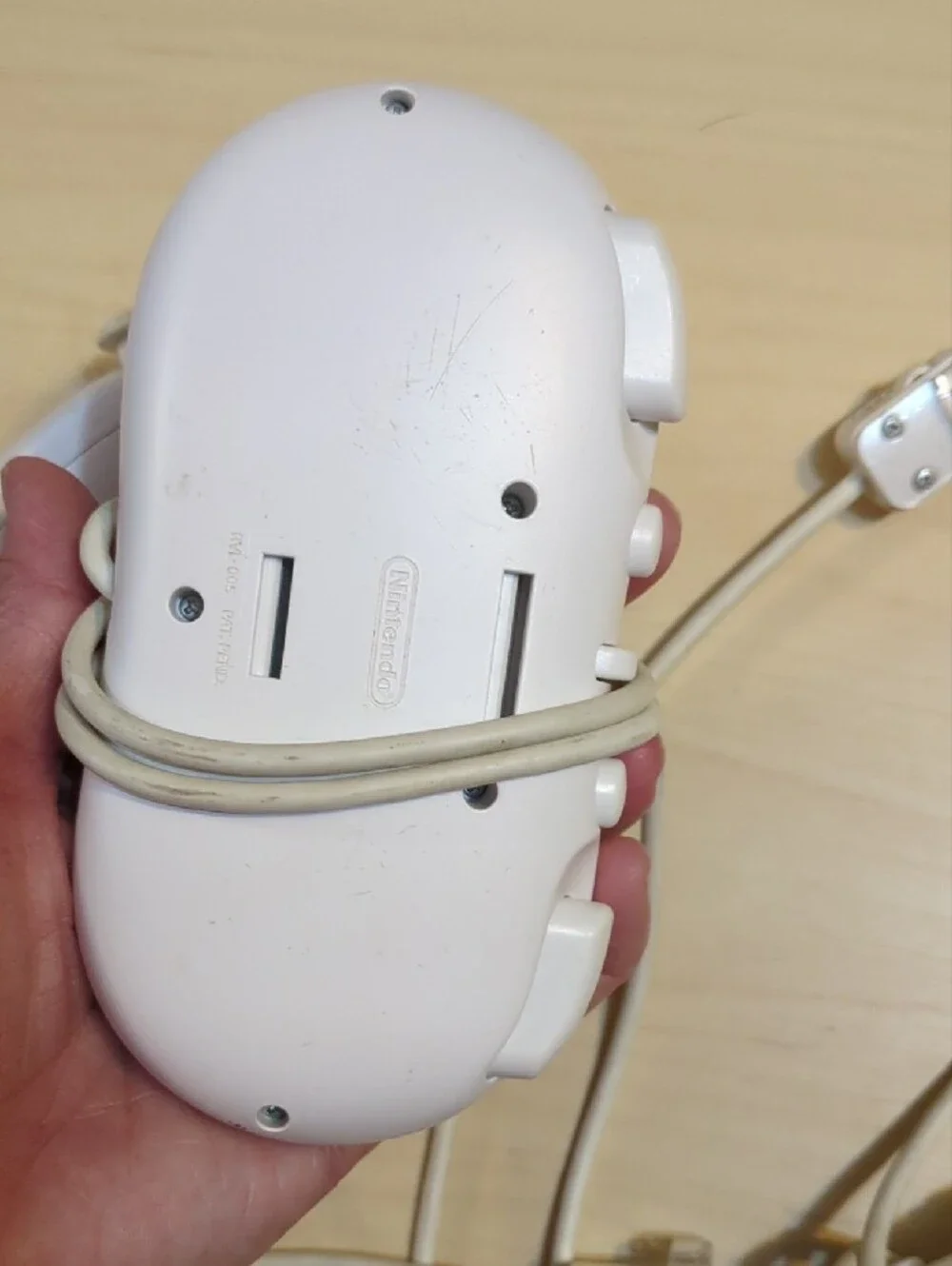 Nintendo White Wired Classic Wii Controllers with Matching Nunchuks